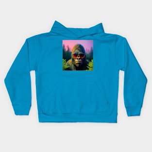 Dope Sasquatch in Nature Kids Hoodie